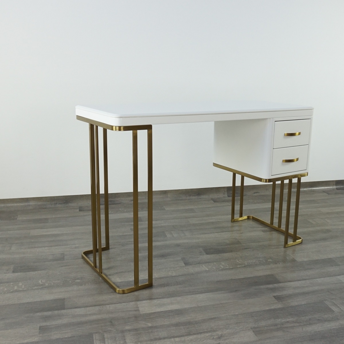 Tavolo Da Manicure Bianco Con Cassetti Postazione Ricostruzione Unghie Per Salone Nail Art - immagine 6